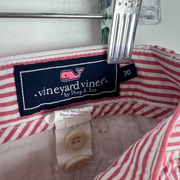 Vineyard Vines Striped Seersucker Breaker Shorts Size 30 EUC L1284 - Picture 7 of 13